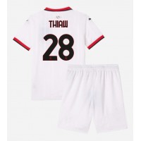 AC Milan Malick Thiaw #28 Vonkajší Detský futbalový dres 2024-25 Krátky Rukáv (+ trenírky)